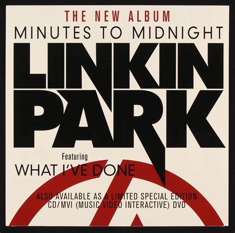 Linkin Park "Minutes To Midnight" Vinyl Record Cover Signed By (6) with ...