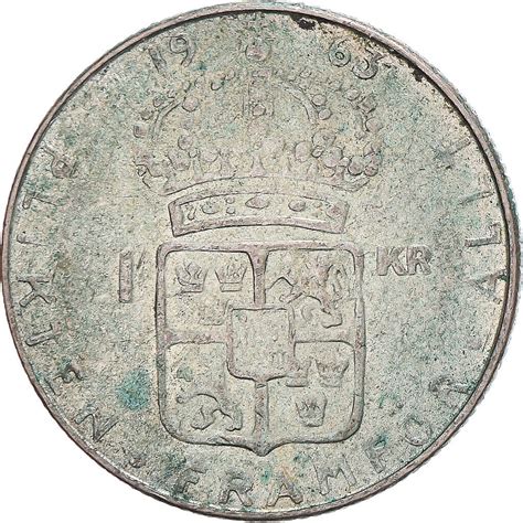 M Nze Schweden Gustaf Vi Krona S Silber Ebay