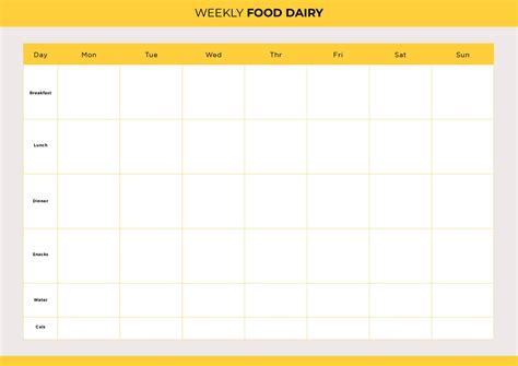 Food Journal Template Free Pdf Printables Printablee