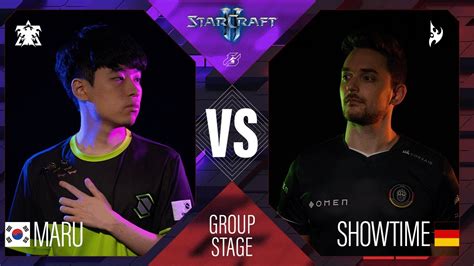 Maru Vs Showtime Gamers Featuring Starcraft Group Stage Youtube