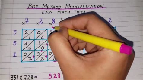 Box Method Multiplication Lattice Method YouTube