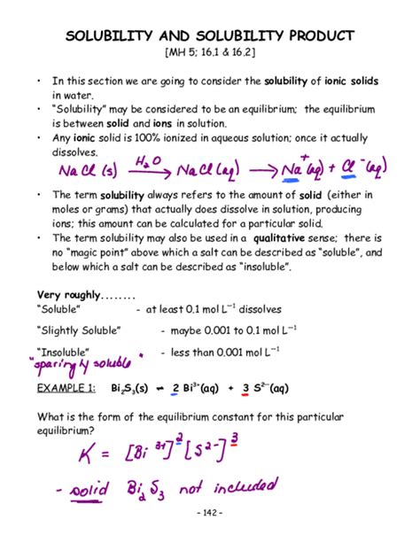 (PDF) SOLUBILITY AND SOLUBILITY PRODUCT