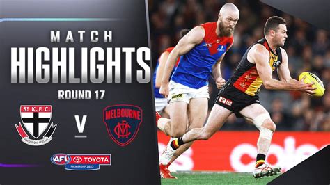 St Kilda V Melbourne Highlights Round Afl Youtube