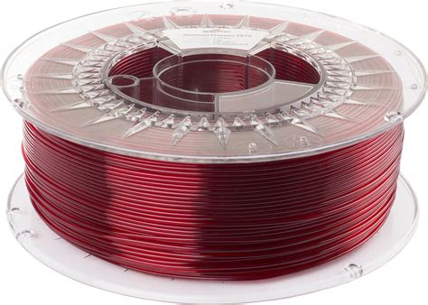 Spectrum PETG Premium Transparent Red 3DJake UK