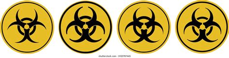 Toxic Sign Symbol Warning Radioactive Zone Stock Vector (Royalty Free ...