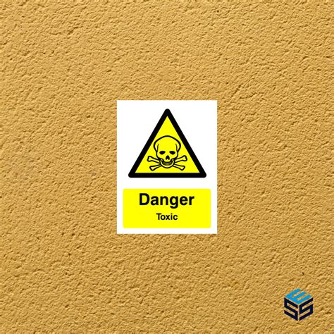 Danger Toxic sign 0059 - Hazard Warning Signs - Easy Safety Signs