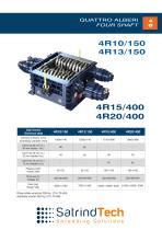 初级撕碎机 4R 100 150 SatrindTech S r l 4轴 用于木材 用于轮胎