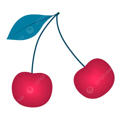 Cherry Fruit Clipart Hd Png Cherry Fruit Flat Vector Berry Lifestyle