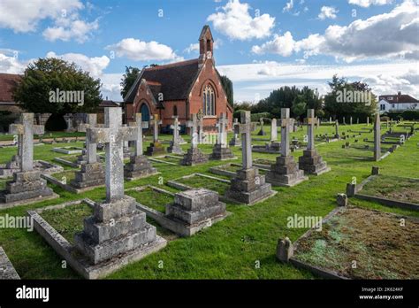 Church Road Cemetery And Chapel In Old Windsor Village Berkshire