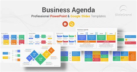 Business Agenda PowerPoint Template Designs - SlideGrand