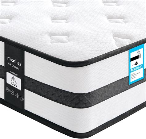 Inofia Sleep Small Double Mattresses Ft Memory Foam Sprung Hybrid