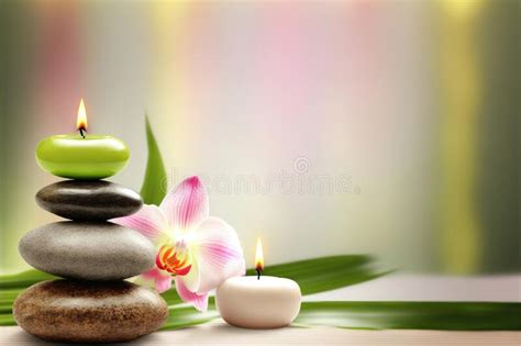 Tranquil Zen Spa Experience Banner Relaxation Among Stacked Stones And