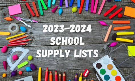 Usd 259 School Supply List 2024 School Bill Marion