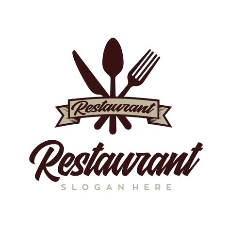 Cocina Y Restaurante Logo Design Vector Retro Vector Premium