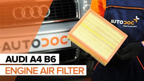 How To Change Air Filter On AUDI A4 B6 TUTORIAL AUTODOC YouTube