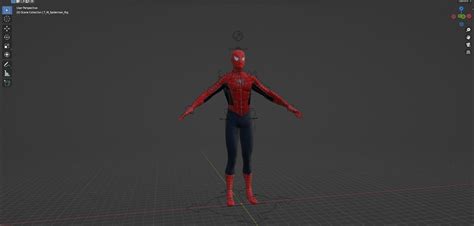 Spiderman Blender Rig Tobey Maguire 3D Model Rigged CGTrader