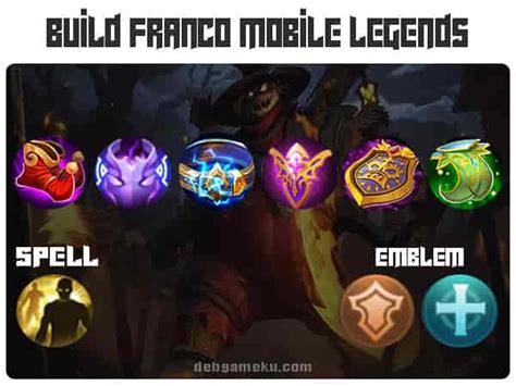 Build Franco Mobile Legends Terkuat, Hook dan Kill - Debgameku