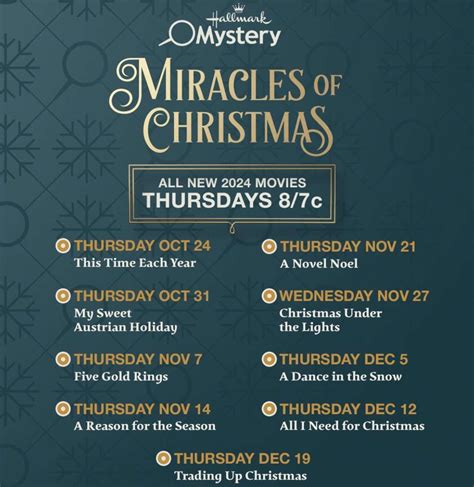 Hallmark Christmas Movies List Carol Cristen