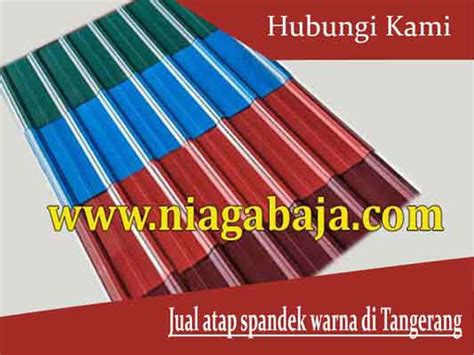 Harga Atap Spandek Warna Tangerang Terbaru Murah Berkualitas