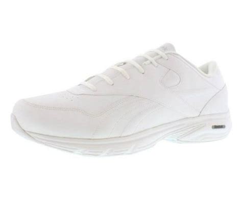 Reebok Womens Comfort Deluxe DMXMAX Walking Shoes Wide Width in White and Grey Size 5.5 D ...