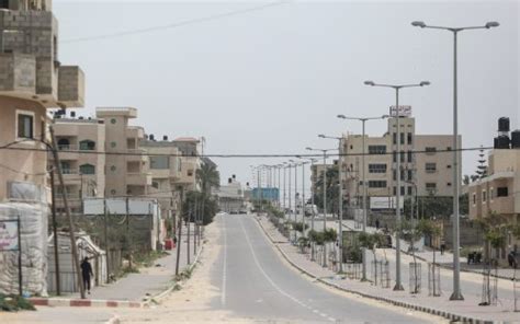 GAZA CITY, GAZA – MARCH 31: A photo shows a view of an empty street due ...