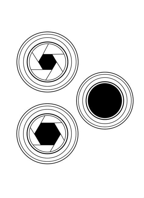 Simple Camera Lens Sketches