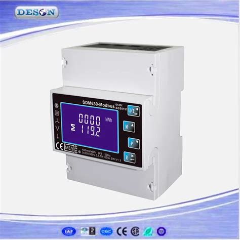 Free Shipping Sdm Modbus Rs Din Rail Kwh Three Phase Energy Meter