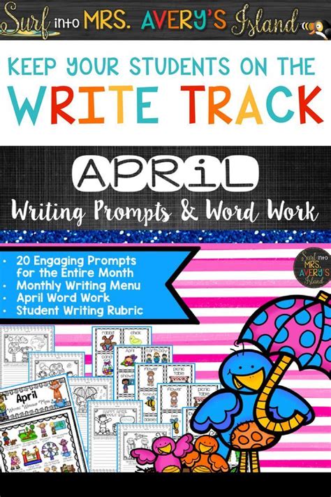 April Writing Prompts And Word Work Activities Spring Writing