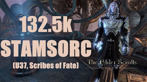 ESO Stamina Sorcerer PvE 132 5k DPS Build Scribes Of Fate PTS U37