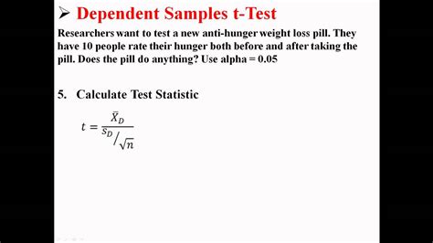 Dependent Samples T Test Youtube