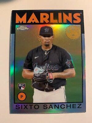 SIXTO SANCHEZ 86BC 12 2021 TOPPS CHROME 1986 THROWBACK REFRACTOR