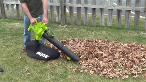 Cordless Leaf Mulcher Sun Joe Ion Youtube