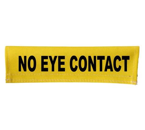 No Eye Contact Leash Wrap Sleeve Cover Wording On Both Sides Etsy