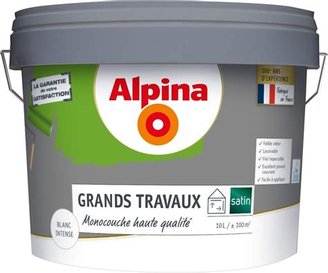 ALPINA Peinture Monocouche Pour Murs Plafonds HAUTE QUALITE