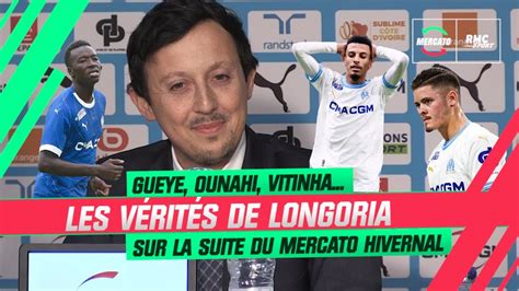 OM Longoria dévoile ses plans pour le mercato hivernal avec Gueye