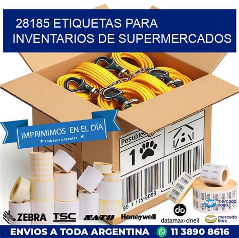 28185 ETIQUETAS PARA INVENTARIOS DE SUPERMERCADOS Impresion Rotulos