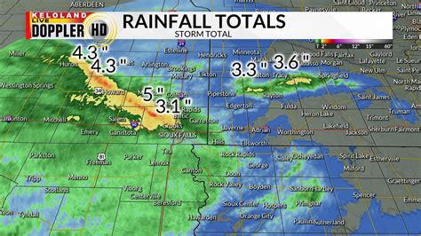 Keloland Weather On Twitter Here Are Some Estimated Rainfall Totals