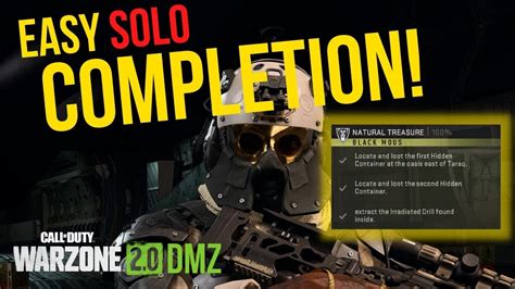 Easy Solo Natural Treasure Mission Completion For Black Mous Call Of