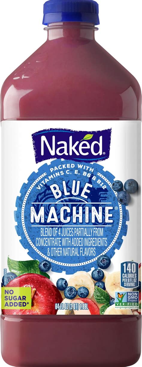 Amazon Naked Juice Blue Machine Flavored Juice Smoothie Blend
