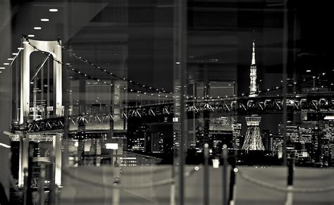 HD wallpaper: Fragments, Black and White, Night, Asia, Japan, Urban, Tokyo | Wallpaper Flare