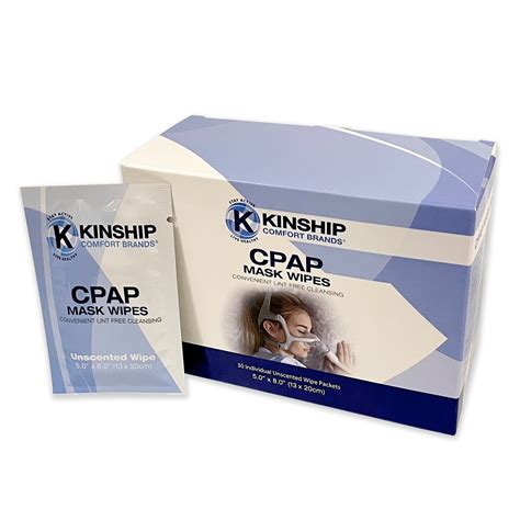 Kinship Comfort Brands Unscented Cpap And Bipap Machine Cleaner Wipes Travel Pack Of 30