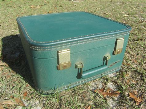 Vintage Lady Baltimore Suitcase Luggage Aqua Colored Etsy Vintage