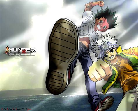 Yoshihiro Togashi Hunter X Hunter Gon Freecss Killua 1280x1024 Wallpaper