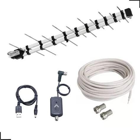 Antena Digital Amplificada De Tv Para Sinal Hdtv Hd K Uhf Frete Gr Tis