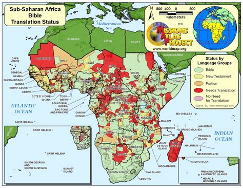 World Map Sub Saharan Africa