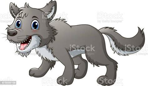 Smiling Wolf Cartoon Stock Illustration Download Image Now Alaskan