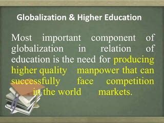 Globalization Higher Education PPT