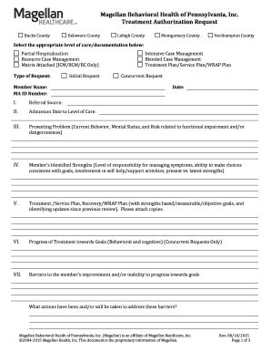 Fillable Online Treatment Authorization BRequestb Form Fax Email Print