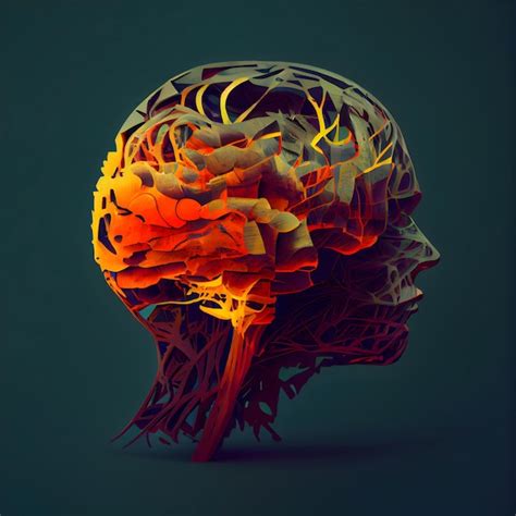 Premium Photo Abstract Human Brain On Dark Background Illustration Eps