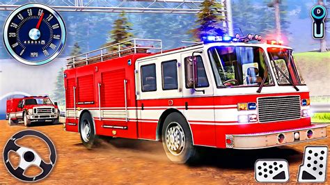 Offroad Fire Truck Driving Simulator Real Firefighter Game D